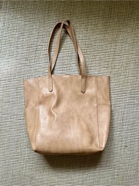 Joy Susan Faux Leather Tote Bag Set with Crossbody and Wristlet - Tan